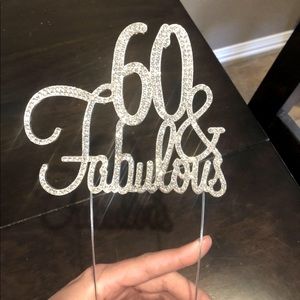 Beautiful 60 & Fabulous Cake Topper